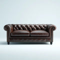 Sofa, Chesterfield 2 Bethleseater Bethlesive Seatherafop in Bethledark Bethlebber Bethletic syntetic skelle 180 x 90 x 78 cm