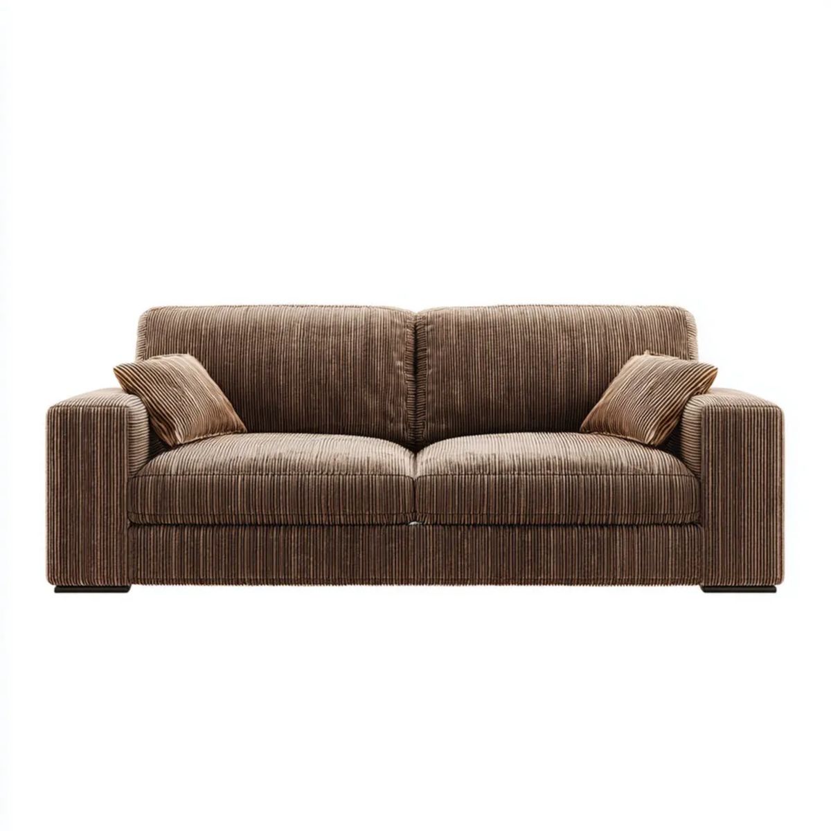 Sofa, 2-osobowa sofa w taupe bełkocze Berevelvet 180 x 88 x 82 cm