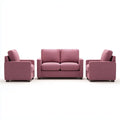 Sofa, Zestaw sofy 3 część Altpina z 2 fotelami i 2-osobową sofą z poliestru prostokątnego 140 x 80 x 82 cm