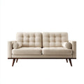 Sofa, Podwójna sofa w poliestrze z drewnianymi nóżkami, 160 x 85 x 86 cm