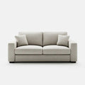 Sofa, 2-osobowa w poliestrowej tkaniny z poduszkami, 180 x 90 x 85 cm