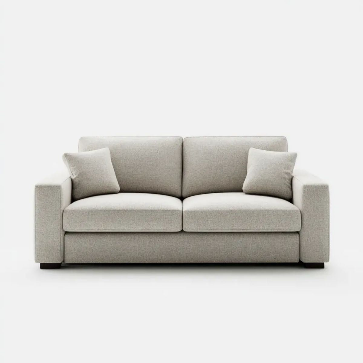 Sofa, 2-osobowa w poliestrowej tkaniny z poduszkami, 180 x 90 x 85 cm