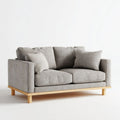 Sofa, Szara sofa w poliestrze z litą strukturę piankową, 160 x 90 x 85 cm