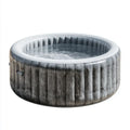 Basen, Ciemnoszary i biały PVC Ingelround nadmuchiwane spa 180 x 66 cm, 795 L