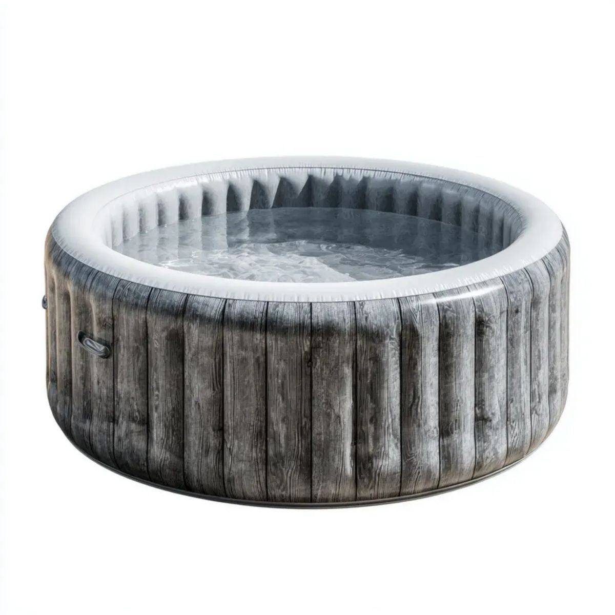 Basen, Ciemnoszary i biały PVC Ingelround nadmuchiwane spa 180 x 66 cm, 795 L