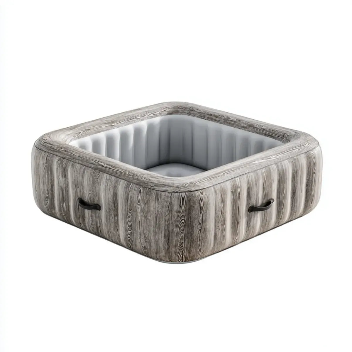 Basen, Plac Nadmuchiwany Hot Tub PVC Efekt drewna 180 x 180 x 65 cm